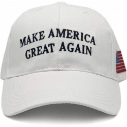 Skullies & Beanies Make America Great Again Donald Trump Cap Hat Unisex Adjustable Hat - 001 White - C912NVEAO75 $20.94