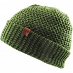 Skullies & Beanies Men Women Knit Winter Warmers Hat Daily Slouchy Hats Beanie Skull Cap - 2.6) Very Warm Olive - CN18GQW6G60...