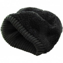 Skullies & Beanies Men Women Knit Winter Warmers Hat Daily Slouchy Hats Beanie Skull Cap - 2.6) Very Warm Olive - CN18GQW6G60...