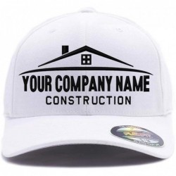 Baseball Caps Custom Hat. Your Company Name Embroidered. Construction Company hat - White - CR189C5WEWM $43.84