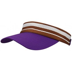 Baseball Caps Summer Outdoor Sports Beathable Long Brim Empty Top Baseball Sun Cap Hat Visor - Striped Purple - C918S5N450X $...