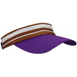 Baseball Caps Summer Outdoor Sports Beathable Long Brim Empty Top Baseball Sun Cap Hat Visor - Striped Purple - C918S5N450X $...