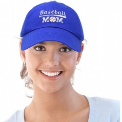 Baseball Caps Baseball Mom Women's Ball Cap Dad Hat for Women - Royal Blue - C318K34QK7N $15.70