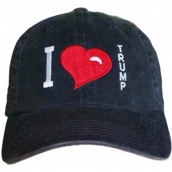 Baseball Caps Trump 45 Hat - Trump Cap - Distressed Black/Heart - I Love Trump - CI18A3GC9H7 $30.84