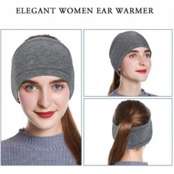 Headbands Headbands Stretch Earmuffs Wear Full - Deep gray - CX18Y6OSWAE $19.70