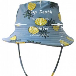 Sun Hats Baby Girls UV Sun Cap UPF 50+ Sun Protection Bucket Hat 3-6Y - Orange-fish - CX18NQGZTNG $26.57