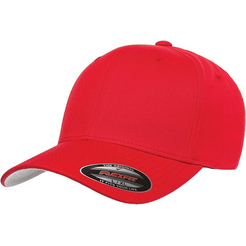 Baseball Caps Premium Original Fitted Hat Small/Medium Red - C9129EIM4AD $22.91