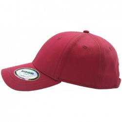 Baseball Caps Plain Baseball Cap with Metal Button for Unisex Adult - Red - CN12BRQLUFV $12.05