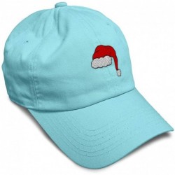 Baseball Caps Custom Soft Baseball Cap Santa Hat Embroidery Dad Hats for Men & Women - Mint - CK18SKUMZ83 $28.73