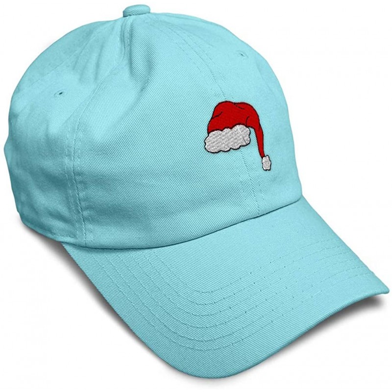Baseball Caps Custom Soft Baseball Cap Santa Hat Embroidery Dad Hats for Men & Women - Mint - CK18SKUMZ83 $19.38