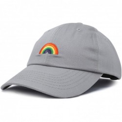Baseball Caps Rainbow Baseball Cap Womens Hats Cute Hat Soft Cotton Caps - Gray - C718MD2TUI7 $27.71