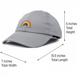 Baseball Caps Rainbow Baseball Cap Womens Hats Cute Hat Soft Cotton Caps - Gray - C718MD2TUI7 $23.62