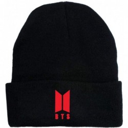Skullies & Beanies Kpop BTS Love Yourself Hip Hop Caps Suga Jimin Beanie Knit Winter Hats - Black 6 - CT18KD2QWE2 $23.18