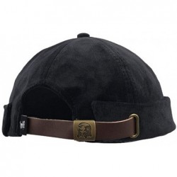 Skullies & Beanies Docker Leon Harbour Hat Watch Cap Breathable Mesh Design Retro Brimless Beanie Hat Unisex - Gray - CQ18I4D...