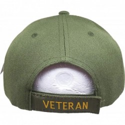Baseball Caps Purple Heart Vietnam Veteran Red Letter Shadow Mens Cap - Olive Green - CO19995OE35 $34.43