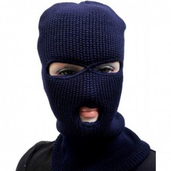 Balaclavas Unisex Knit Face-Cap with Eyes and Mouth Openings - Red - CN11545B99J $13.98