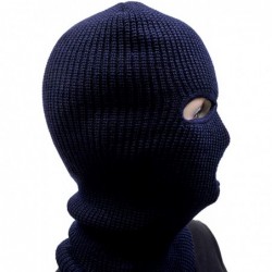 Balaclavas Unisex Knit Face-Cap with Eyes and Mouth Openings - Red - CN11545B99J $13.98
