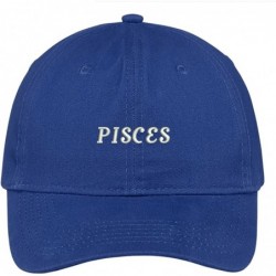 Baseball Caps Horoscopes Pisces Embroidered Adjustable Cotton Cap - Royal - CL12JADI3T3 $37.10