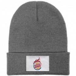 Skullies & Beanies Headwear for Mens Womens Slouch Burger-King-Logo- Solid Color Knit Hat - Burger King Logo-3 - CQ18YSNWNRG ...