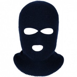 Balaclavas 3-Hole Knitted Full Face Cover Ski Mask- Adult Winter Balaclava Warm Knit Full Face Mask for Outdoor Sports - C218...