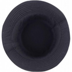Bucket Hats Unisex Galaxy Bucket Hat Summer Fisherman Cap for Men Women - Planet Black - CA18SSK5QGM $18.32