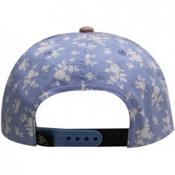 Baseball Caps Linen Flower Summer Snapback Hats - Sky - CG11YE8P6HD $18.72