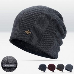 Skullies & Beanies Winter Beanie Hat Warm Knit Hat Winter Hat for Men Women - Wine Red-t041 - CL18AREL6RG $16.78
