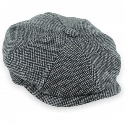 Newsboy Caps Belfry Newsboy Gatsby Men's Women's Soft Tweed Wool Cap - Black Tweed - CA180AMGUN7 $49.06