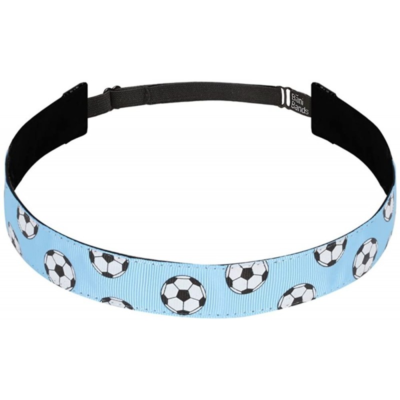 Headbands Non Slip Headbands for Girls - BaniBands Sports Headband - No Slip Band Design - Soccer-light Blue - CO17Y0DST0N $2...