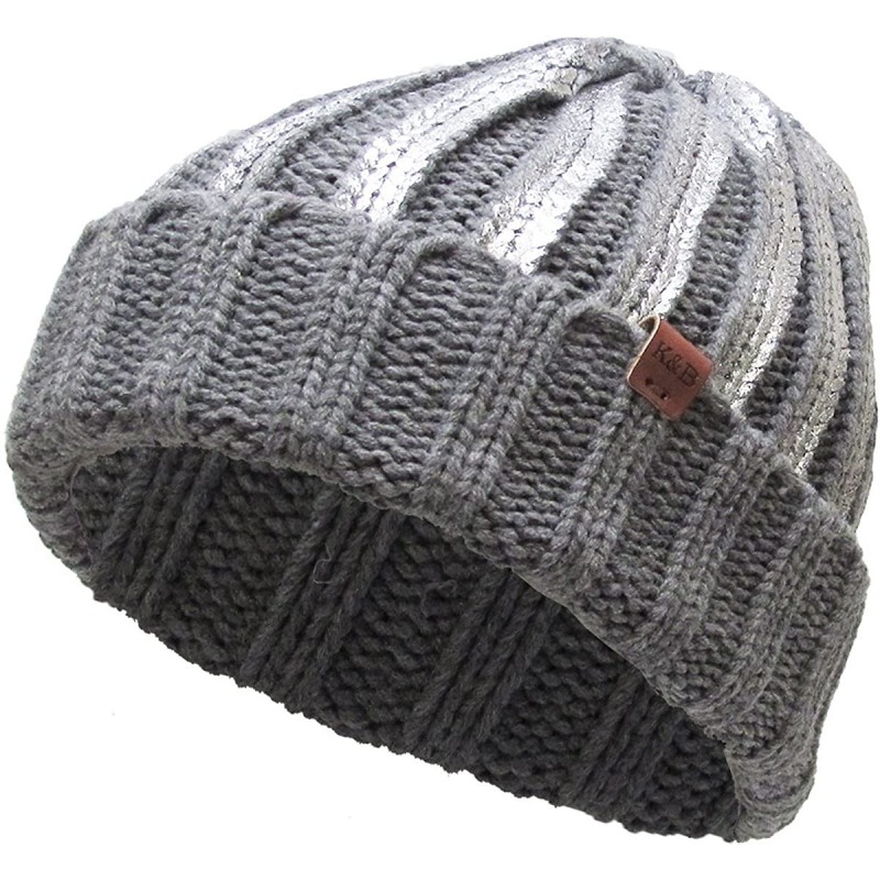 Skullies & Beanies Men Women Knit Winter Warmers Hat Daily Slouchy Hats Beanie Skull Cap - 261 Light Gray - CQ1852COR8H $22.38
