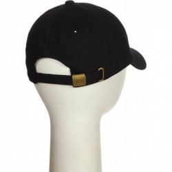 Baseball Caps Customized Letter Intial Baseball Hat A to Z Team Colors- Black Cap White Gold - Letter R - CU18ET4DE2N $18.51