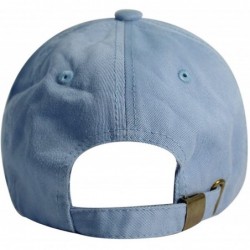 Baseball Caps Diamond Dad Hat Cotton Baseball Cap Polo Style Low Profile - Sky - C6186676DXI $25.13