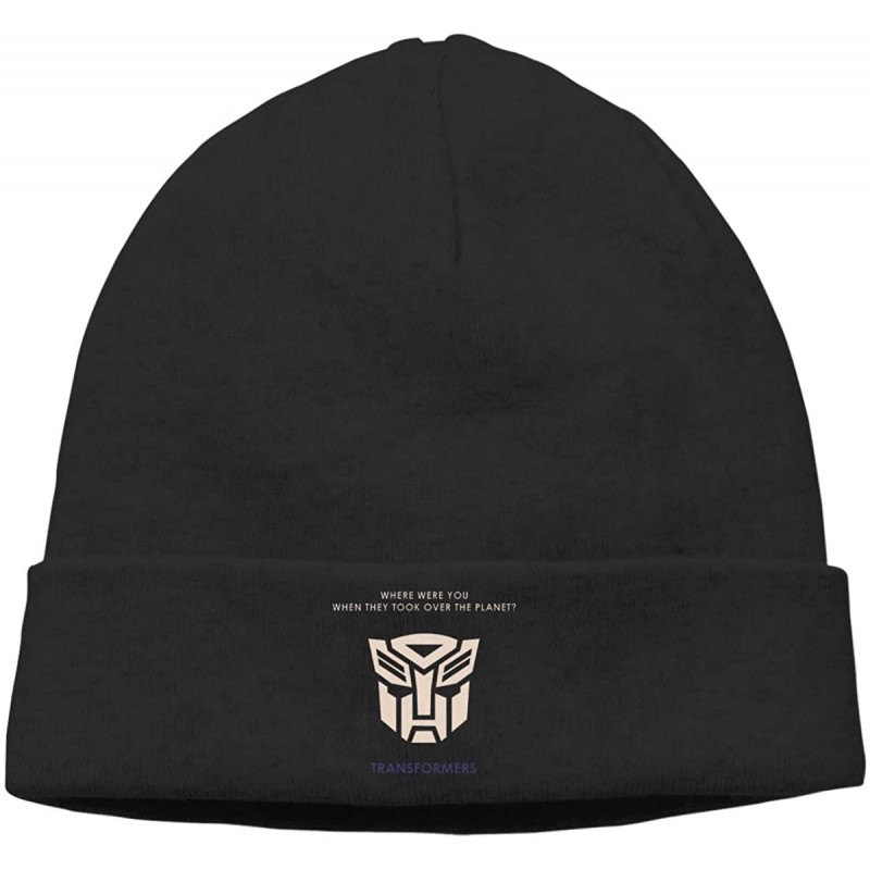 Skullies & Beanies Mens & Womens Transformers Age Of Extinction Skull Beanie Hats Winter Knitted Caps Soft Warm Ski Hat Black...