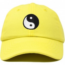 Baseball Caps Ying Yang Dad Hat Baseball Cap Zen Peace Balance Philosophy - Minion Yellow - CD18XO0EZ00 $25.62