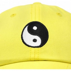 Baseball Caps Ying Yang Dad Hat Baseball Cap Zen Peace Balance Philosophy - Minion Yellow - CD18XO0EZ00 $26.84