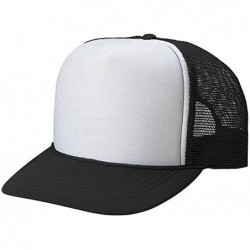 Baseball Caps Trucker SUMMER MESH CAP- Neon Orange - White/Black - CN11CG3DGDT $18.13