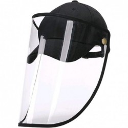 Visors Women Men Summer Visor Sun Hat Windproof Dustproof Full Protective Sun Hat - Black Visor - C7187GRZEE9 $32.13