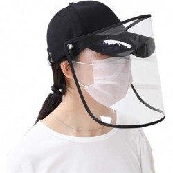 Visors Women Men Summer Visor Sun Hat Windproof Dustproof Full Protective Sun Hat - Black Visor - C7187GRZEE9 $32.13