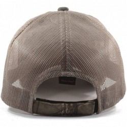 Baseball Caps Men's Maryland Leather Patch Camo Trucker Hat - Realtree - CI18EG6RQ5U $57.73