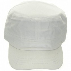 Baseball Caps Womens's Trendy Military Cadet Hat - White - C511MEF6JSX $22.39