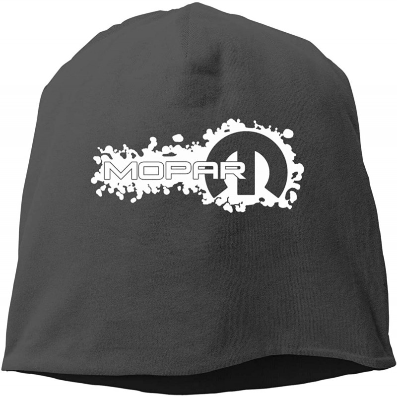 Skullies & Beanies M-opar Logo Beanie Hats Winter Outdoor Fashion Slouchy Warm Caps for Mens&Womens - Black - CZ18L0GIT2K $37.15