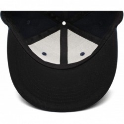 Baseball Caps One Size Arby's-Logo- Printing Fitted Flat Brim Snapback Cap for Men - Navy-blue-2 - CK18QE30886 $32.76