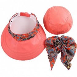 Sun Hats Women's UPF+50 Sun Visor Detachable Flap Hat Foldable Wide Brimmed UV Protection Hat - 2-navy - C1199L7ZO74 $30.05