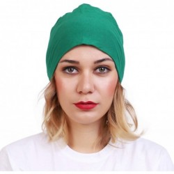 Skullies & Beanies Women's Cotton Under Hijab Caps (Multicolours- Free Size) - Green - C0184TZET5E $20.41