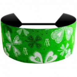 Headbands Luck of the Irish St. Patrick's Day Cute Shamrock Print Headband - C011402C0SL $19.83