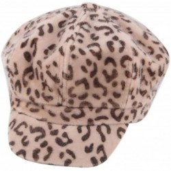 Skullies & Beanies Winter Decoration with Leopard Women's Cap Beret Warm Fashion Hat - Multicolor b - CV18KOA6TUY $21.54