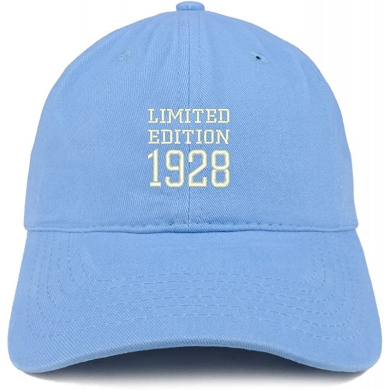 Baseball Caps Limited Edition 1928 Embroidered Birthday Gift Brushed Cotton Cap - Carolina Blue - CB18D9LQOSU $34.02