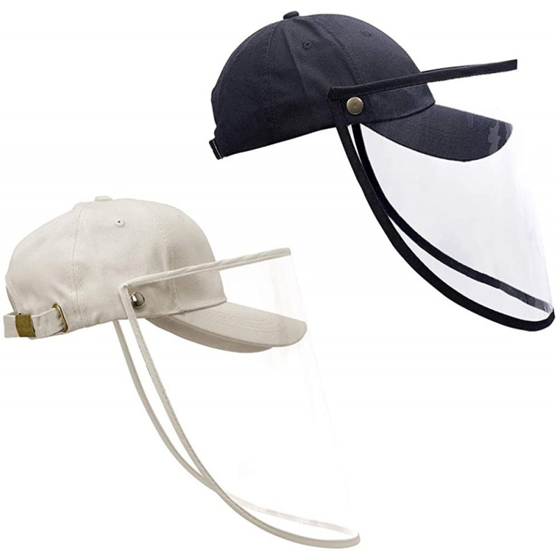 Baseball Caps Baseball Hat- Bucket Hat- Reusable Detachable Film Hat Men & Women - Q-black+beige - C1198UQN7IU $32.31