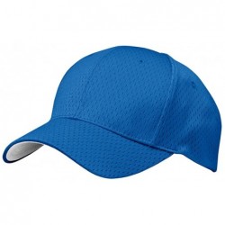 Baseball Caps Pro-Style Mesh Baseball Caps - Royal - CQ11SIILV15 $22.40