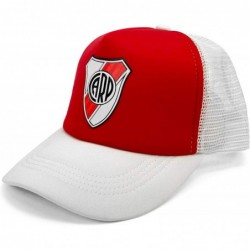 Baseball Caps River Plate Cap Soccer Team Argentina. Adjustable Mesh Snapback hat - One Size - White W/ Red Front - C518AS6ZL...